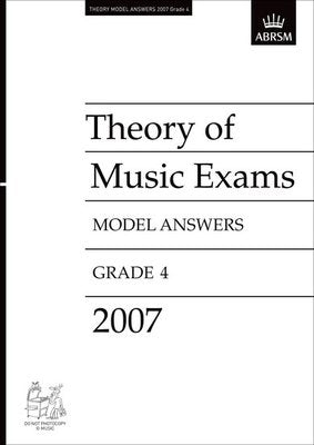 A B THEORY OF MUSIC ANSWERS GR 4 2007