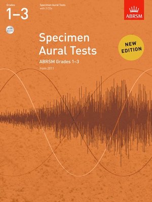 ABRSM SPECIMEN AURAL TESTS GR 1-3 BK/CD FROM 2011