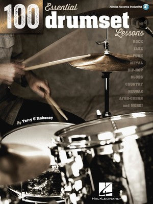 100 ESSENTIAL DRUMSET LESSONS BK/OLA