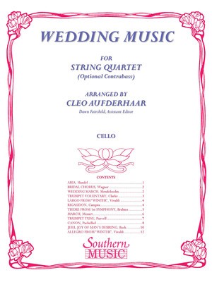 WEDDING MUSIC CELLO PART