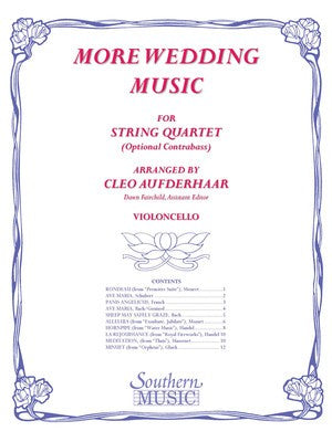 MORE WEDDING MUSIC CELLO PART