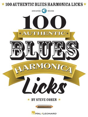 100 AUTHENTIC BLUES HARMONICA LICKS BK/OLA