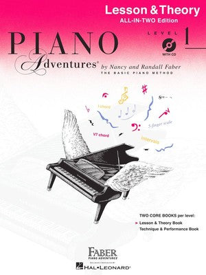 PIANO ADVENTURES ALL IN TWO 1 LESSON THEORY BK/CD (O/P SUB)