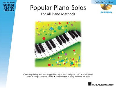 HLSPL POPULAR PIANO SOLOS PRESTAFF LEVEL BK/CD