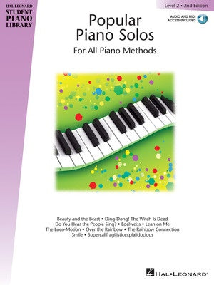 HLSPL POPULAR PIANO SOLOS LEV 2 2ND EDITION BK/OLA (O/P)