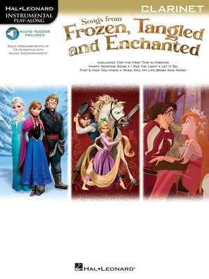 SONGS FROM FROZEN TANGLED & ENCHANTED CLARINET BK/OLA