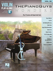 PIANO GUYS WONDERS VLN PLAYALONG V58 BK/OLA
