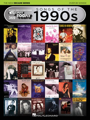 SONGS OF THE 1990S THE NEW DECADE SERIES EZ PLAY 369