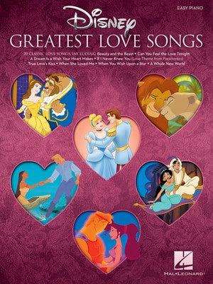 DISNEYS GREATEST LOVE SONGS EASY PIANO