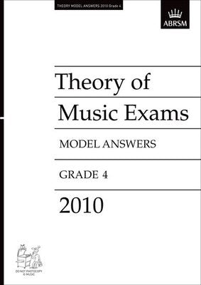 A B THEORY OF MUSIC ANSWERS GR 4 2010 (O/P)