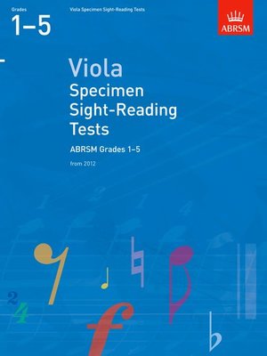ABRSM VIOLA SPECIMEN SIGHT READING GR1-5 FROM 2012