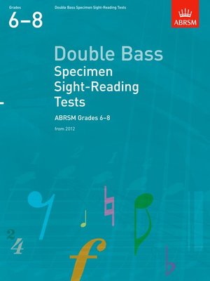 ABRSM DOUBLE BASS SCALES & ARPEGGIOS GR 6-8 FROM 2012