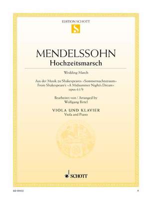 MENDELSSOHN - WEDDING MARCH VIOLA/PIANO