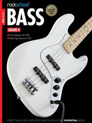 ROCKSCHOOL BASS GUITAR GR 4 BK/OLA 2012-2018