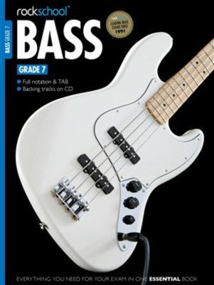 ROCKSCHOOL BASS GUITAR GR 7 BK/OLA 2012-2019