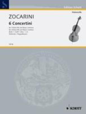 ZOCARINI - 6 CONCERTINI BK 1 NOS 1-3 CELLO/PIANO