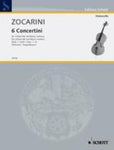 ZOCARINI - 6 CONCERTINI BK 1 NOS 1-3 CELLO/PIANO