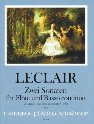 LECLAIR - SONATAS OP 2/2 OP 4/7 FLUTE/BASSO CONTINUO