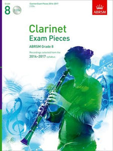 A B CLARINET EXAM PIECES 2014-17 GR 8 2CDS ONLY