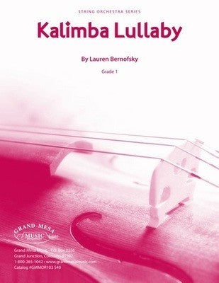 KALIMBA LULLABY FOR STRING ORCHESTRA SO1 SCORE