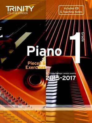PIANO PIECES & EXERCISES GR 1 2015-2017 BK/CD