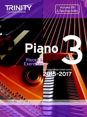 PIANO PIECES & EXERCISES GR 3 2015-2017 BK/CD