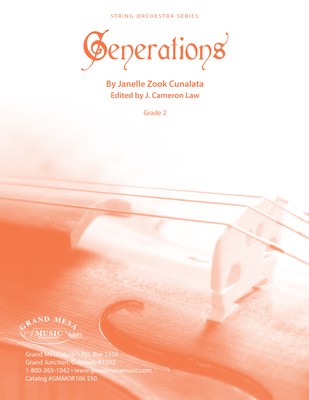 GENERATIONS FOR STRING ORCHESTRA SO2 SC/PTS