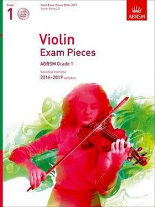 VIOLIN EXAM PIECES 2016-19 GR 1 VLN/PNO/CD