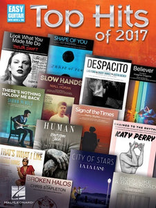 TOP HITS OF 2017 EASY GUITAR NOTES & TAB