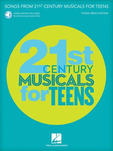 SONGS 21ST CENTURY MUSICALS TEENS YOUNG MEN BK/OLA