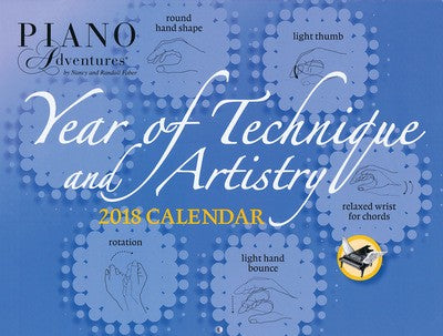 YEAR OF TECHNIQUE & ARTISTRY 2018 CALENDAR