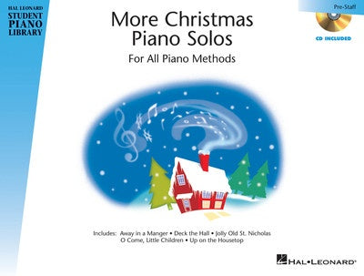 HLSPL MORE CHRISTMAS PIANO SOLOS PRESTAFF BK/CD