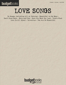 BUDGET BOOKS LOVE SONGS PVG