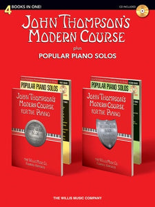 MODERN COURSE PLUS POPULAR PIANO SOLOS BK/OLA