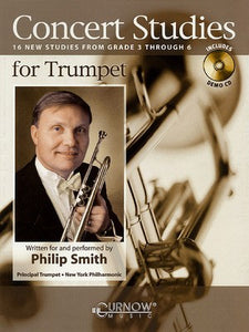 CONCERT STUDIES FOR TRUMPET GR 3-6 BK/CD