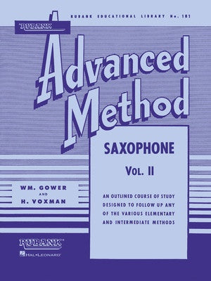 RUBANK ADVANCED METHOD SAXOPHONE VOL 2