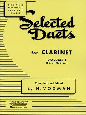 SELECTED DUETS VOL 1 CLARINET EASY/MEDIUM