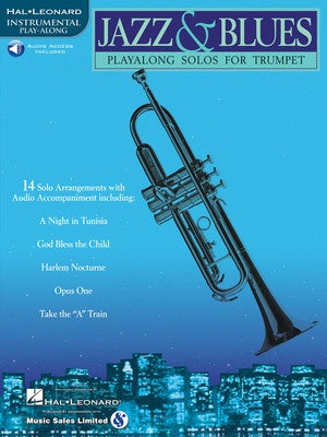 JAZZ AND BLUES PLAY ALONG TRUMPET BK/OLA