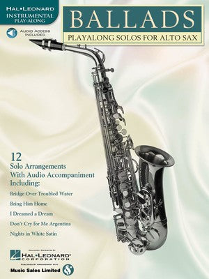 BALLADS PLAY ALONG SOLOS ALTO SAX BK/CD
