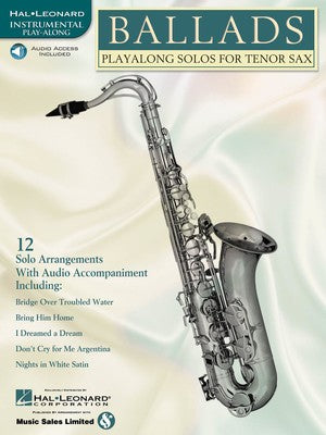 BALLADS PLAY ALONG SOLOS TENOR SAX BK/CD