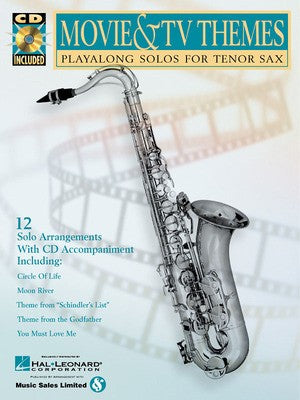 MOVIE AND TV THEMES TENOR SAX BK/CD