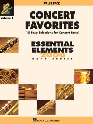 CONCERT FAVORITES FOR BAND VOL 1 VALUE PAK EE