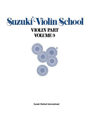 SUZUKI VIOLIN SCHOOL VOL 9 VIOLIN PART