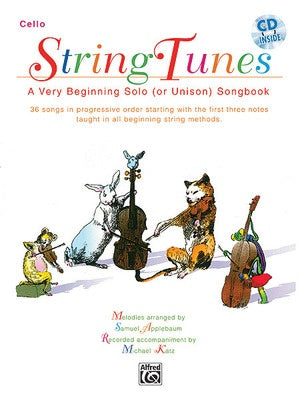 STRING TUNES CELLO BK/CD ARR APPLEBAUM