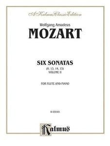 MOZART - 6 SONATAS VOL 2 K 13 TO 15 FLUTE/PIANO