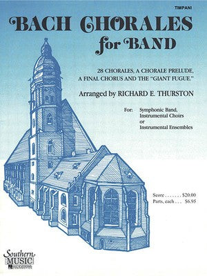 BACH CHORALES FOR BAND TIMPANI