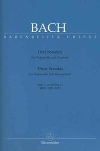 BACH - 3 SONATAS BWV 1027-1029 CELLO/PIANO