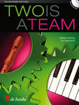 TWO IS A TEAM RECORDER AND PIANO BK/CD
