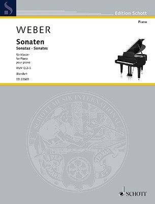 WEBER - SONATAS WEV Q.2-5 FOR PIANO
