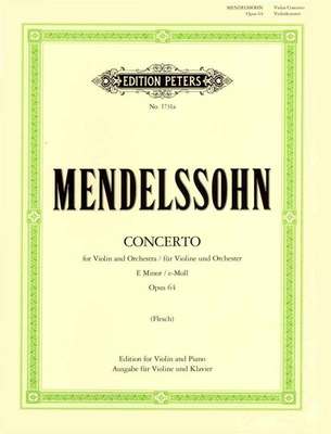 MENDELSSOHN - CONCERTO E MINOR OP 64 VIOLIN/PIANO